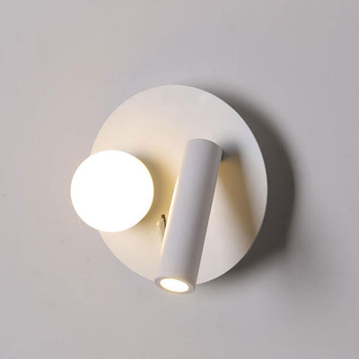 Nordic Minimalist Round/Square Acrylic Iron LED Reading Wall Sconce Lamp