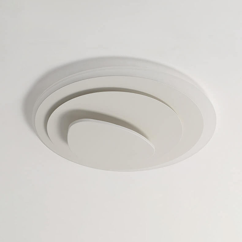 Nordic Simple Geometric Wrought Iron Acrylic LED Flush Mount Ceiling Light