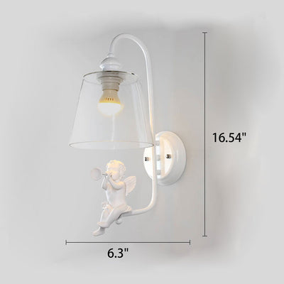 Nordic Simple Bird/Angel Design 1-Light Wall Sconce Lamp