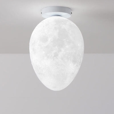 Nordic Creative Egg Design 1-Light Semi-Flush Mount Ceiling Light