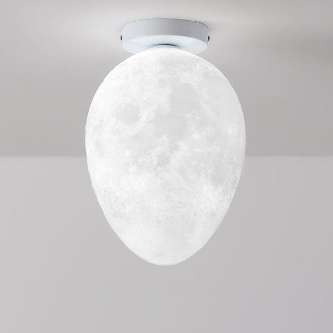 Nordic Creative Egg Design 1-Light Semi-Flush Mount Deckenleuchte