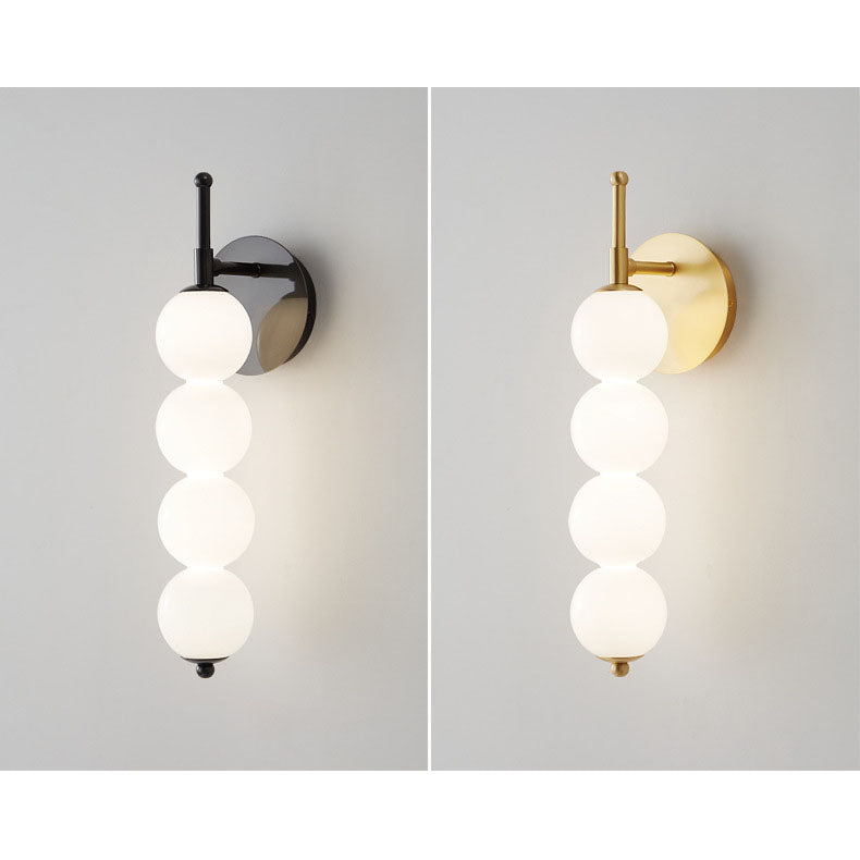 Nordic Light Luxury Glass Pearl LED Wall Sconce Lamp