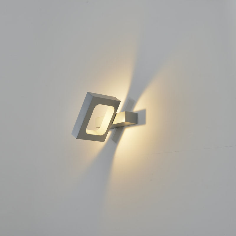 مصباح حائط LED دوار مسطح مربع بتصميم حديث وبسيط 