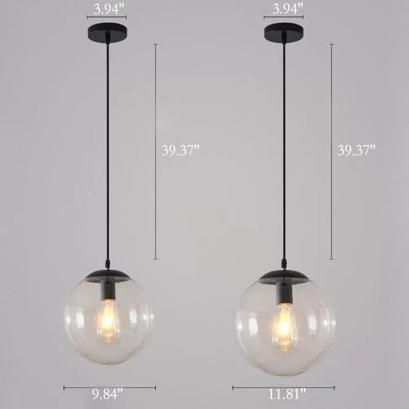 Nordic Modern Minimalist Creative Bubble Transparent 1-Light Pendant Light