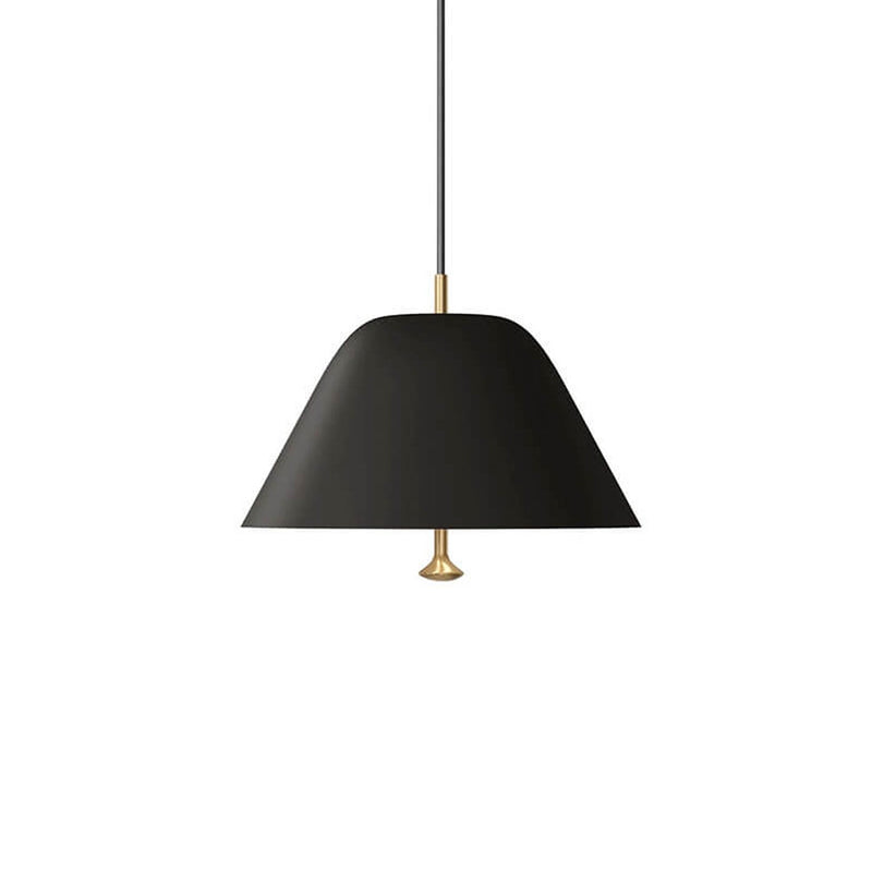 Danish Minimalist Cone Iron Acrylic 1-Light Pendant Light