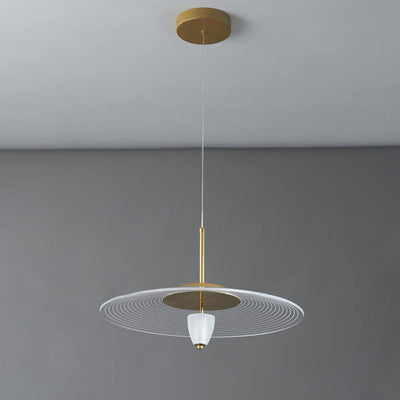 Nordic Creative Transparent Acrylic UFO Design LED Pendant Light