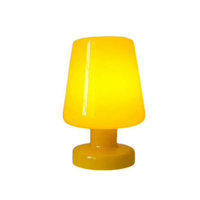 French Cream Glass Cup Shape 1-Light Table Lamp