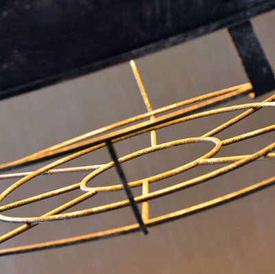 Industrial Vintage Pot Lid Mesh Iron 1-Light Pendant Light