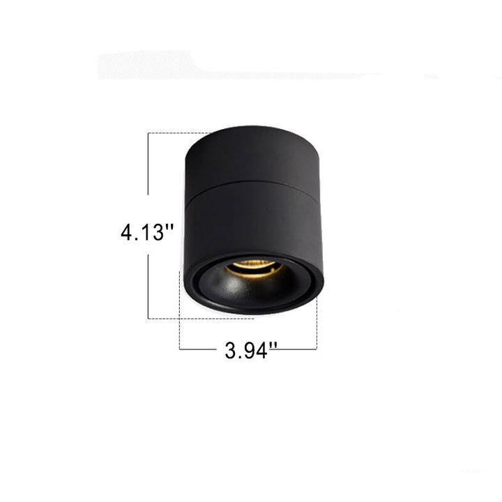 Luz de Montaje Empotrado de Spotlight LED Cilíndrico Plegable de Aluminio Industrial 
