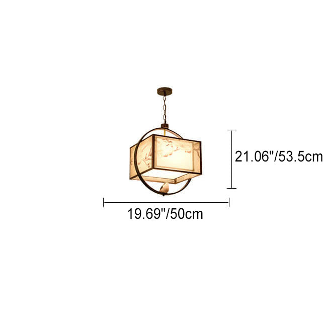 Nordic Vintage Grün Messing Glas 1-flammige Pendelleuchte 