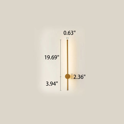 مصباح حائط LED من الألومنيوم الشريطي البسيط 