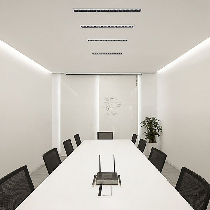 Lumière de plafond encastrée moderne minimaliste en aluminium avec projecteur à LED en ligne 