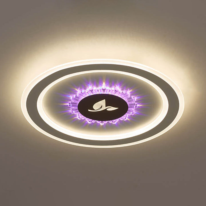 Luz de montaje empotrado LED simple de acrílico redondo 