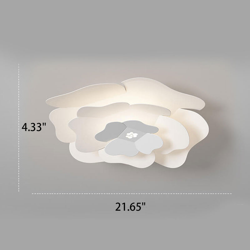 Creative Simple Three-layer Petal Overlap Design LED Flush Mount Light