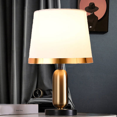 Lampe de Table 1 Lumière en Tissu Rétro Européen 