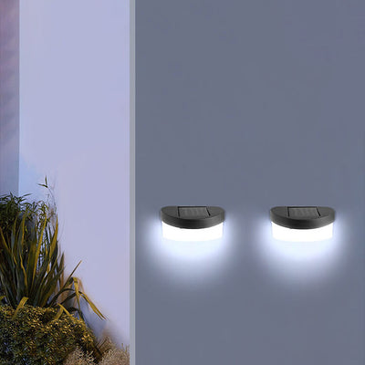 Solar LED Garden Fence Outdoor Light Wall Sconce Lamp