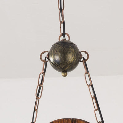 Candelabro de isla de 2 luces con ancla de barco industrial retro 