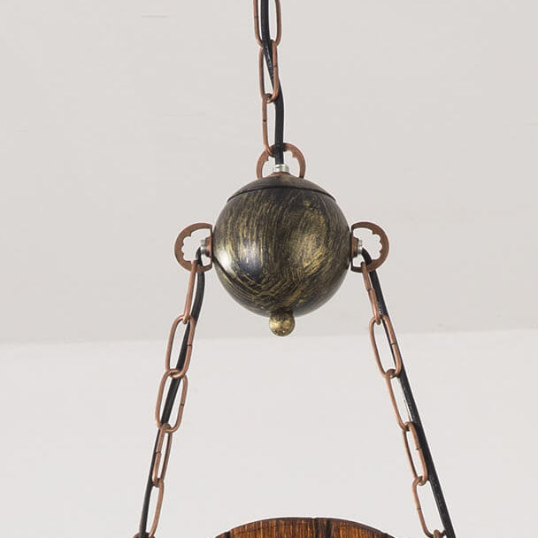 Candelabro de isla de 2 luces con ancla de barco industrial retro 