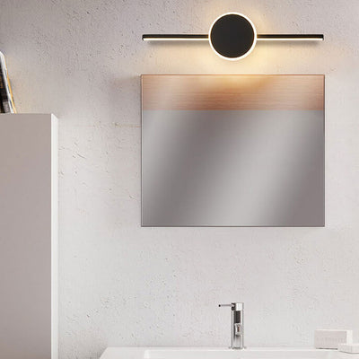 Nordic Minimalist Long Disc LED Vanity Light Wall Sconce Lamp