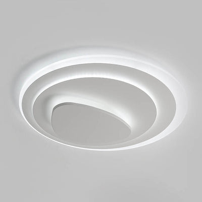 Nordic Simple Geometric Wrought Iron Acrylic LED Flush Mount Ceiling Light