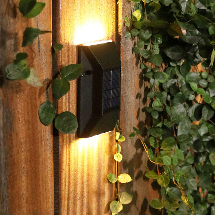 Moderne Up Down Luminous Solar LED Outdoor Wasserdichte Garten Landschaft Wandleuchte Lampe 