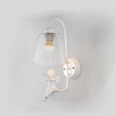 Nordic Simple Bird/Angel Design 1-Light Wall Sconce Lamp