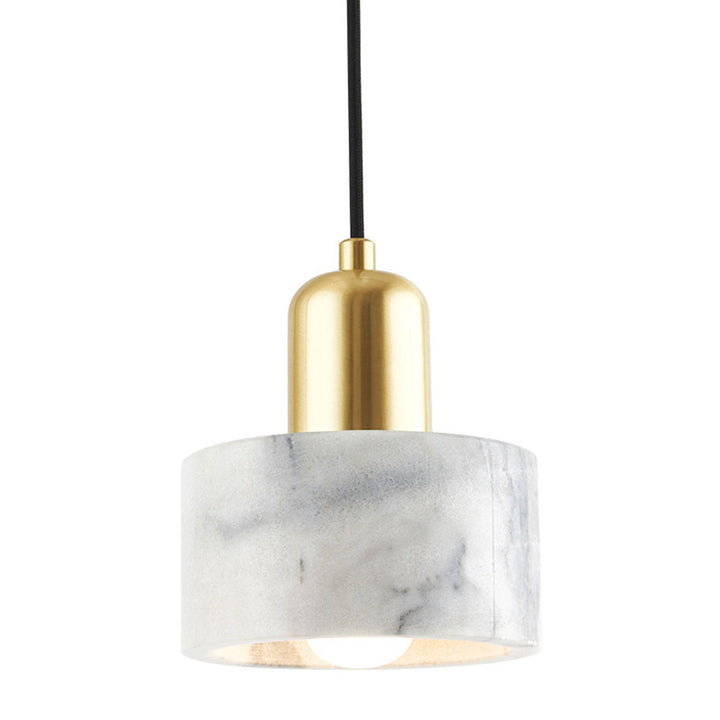 Suspension Luminaire en Métal et Marbre de Luxe Moderne à 1 Lumière 