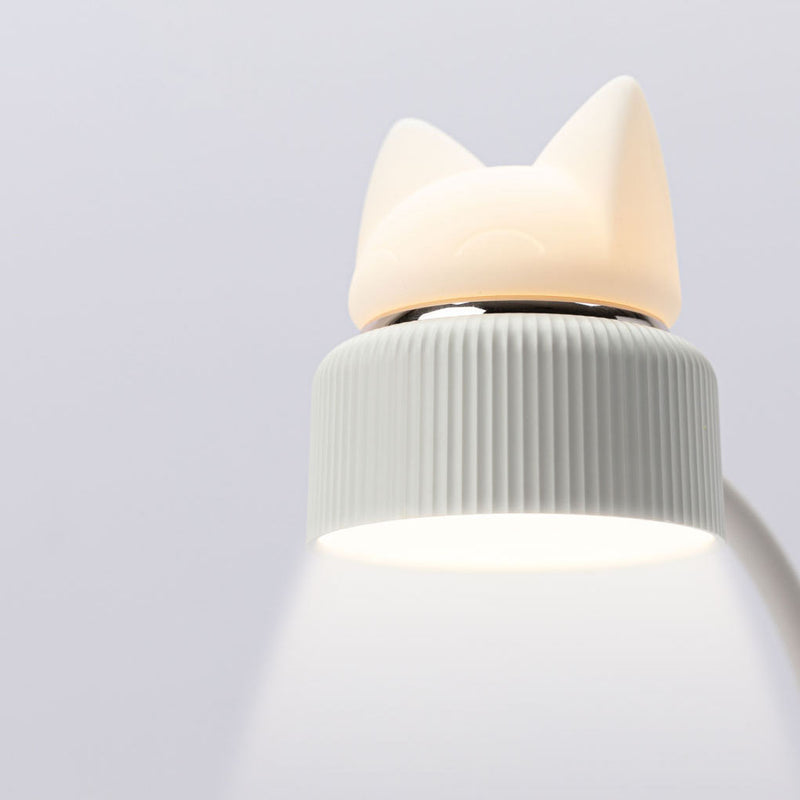 Lampe de Table à LED avec Pince et Protection des Yeux Créative Moderne avec Oreilles de Chat 