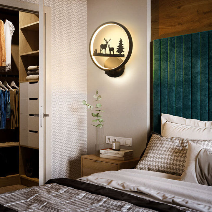 Lampe murale LED en acrylique et Silicone rond en forme d&