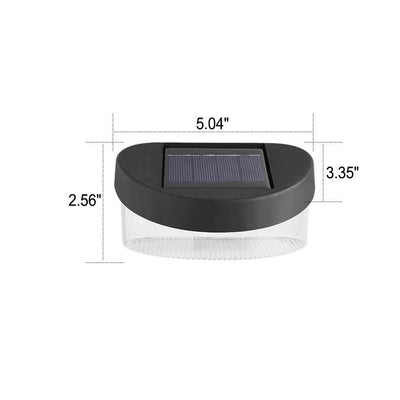 Solar LED Garden Fence Outdoor Light Wall Sconce Lamp