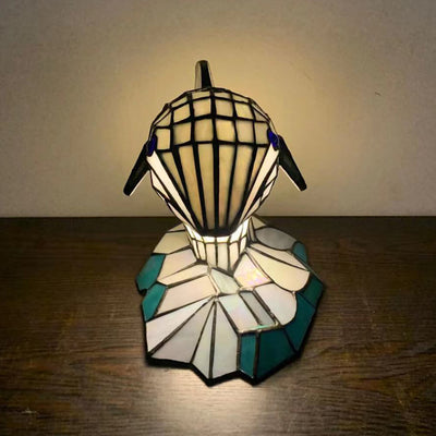 Tiffany Kreative Tier Buntglas 1-Licht Dekorative Tischlampe 