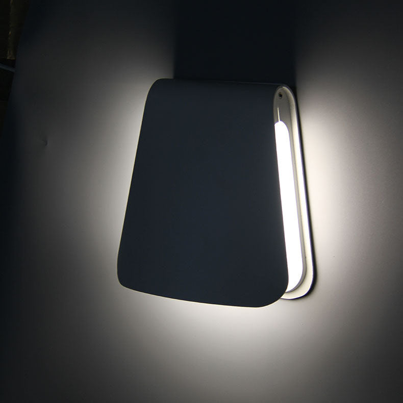 Moderne, minimalistische LED-Wandleuchte aus einfarbigem Druckguss-Aluminium 