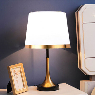 Lampe de Table 1 Lumière en Tissu Rétro Européen 