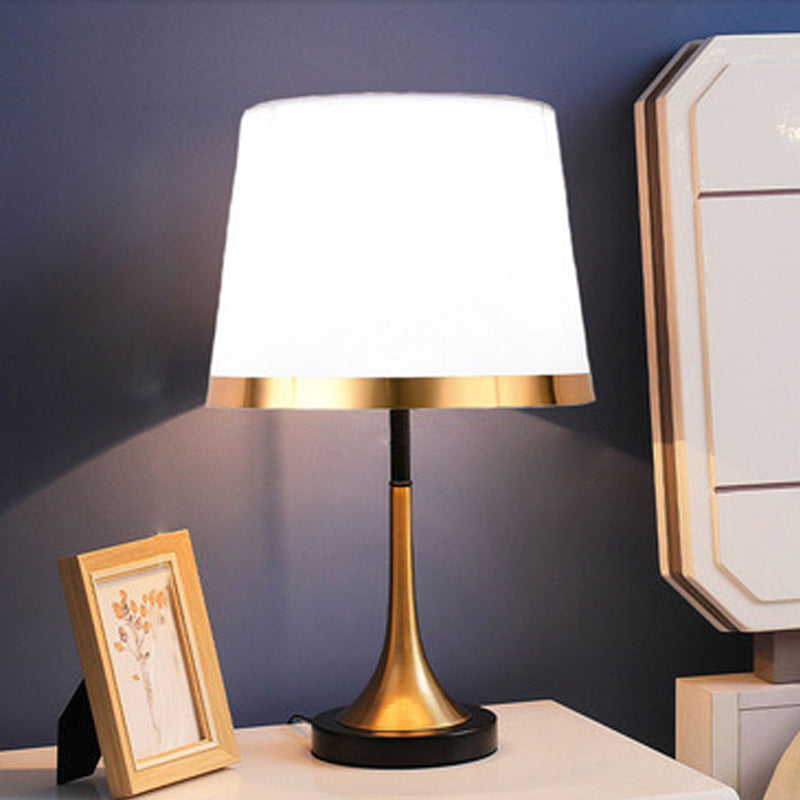 Lampe de Table 1 Lumière en Tissu Rétro Européen 