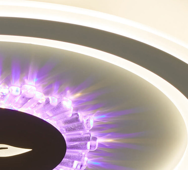 Luz de montaje empotrado LED simple de acrílico redondo 