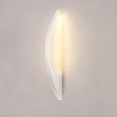 Nordic Minimalist Arc Line LED-Wandleuchte aus Eisen-Acryl 