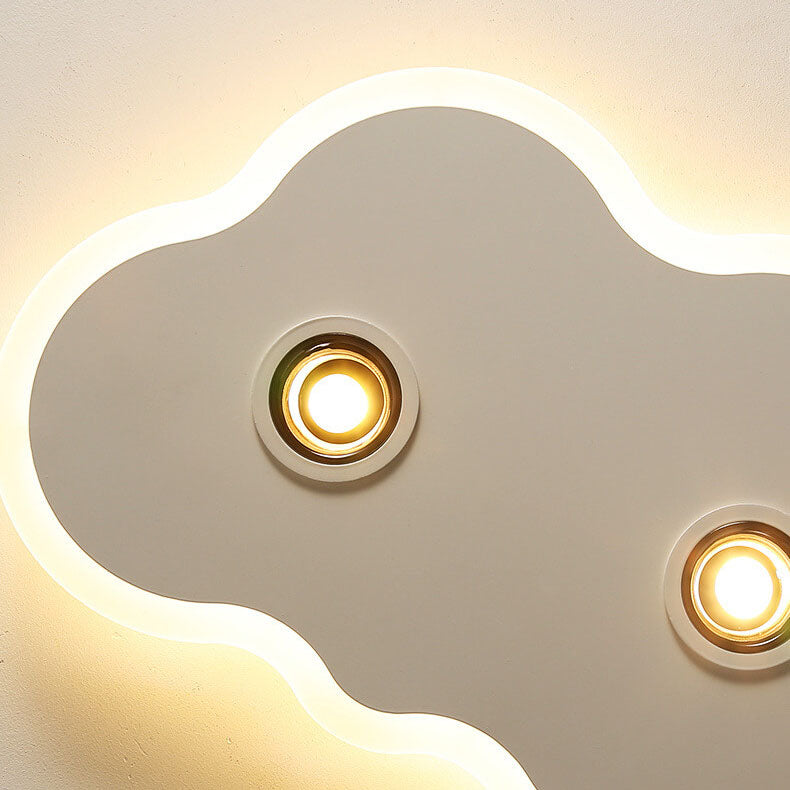 Nordic Minimalist Clouds Spotlights LED Kids Flush Mount Ceiling Light