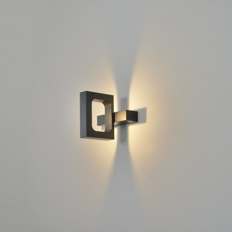 مصباح حائط LED دوار مسطح مربع بتصميم حديث وبسيط 