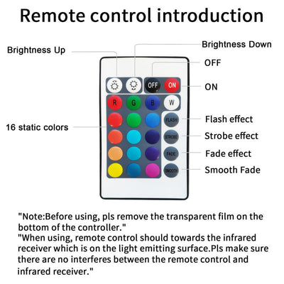 RGB 16 Color Remote Control LED Projector Mood Light Floor Lamp