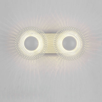 Moderne kreative Eisen-Hardware-runde Maschen-1/2 helle Wandleuchte-Lampe