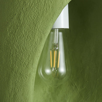 Japanese Wabi-sabi Green Oval 1-Light Pendant Light