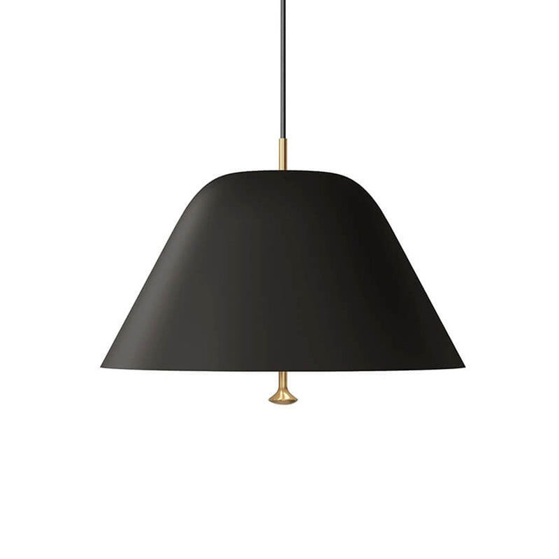 Danish Minimalist Cone Iron Acrylic 1-Light Pendant Light