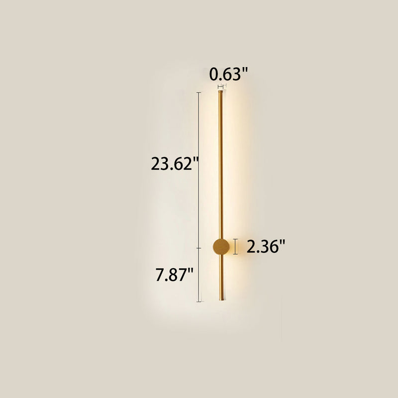 Minimalistische LED-Wandleuchte aus Aluminiumstreifen 