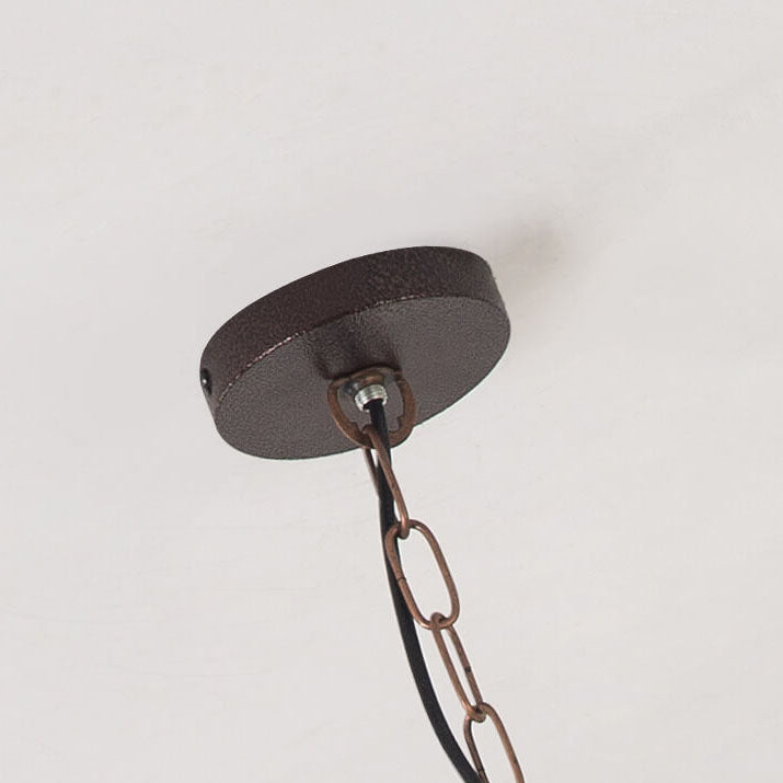 Candelabro de isla de 2 luces con ancla de barco industrial retro 