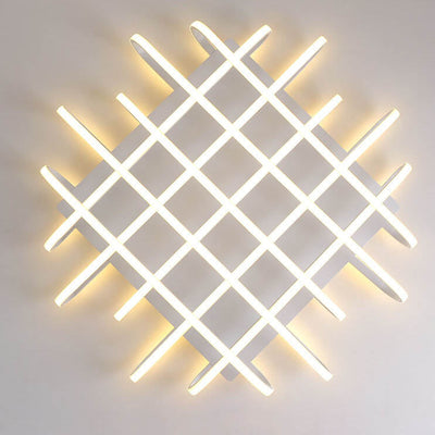 Modern Creative Waffle Iron Silicone Acrylic Silicone LED Flush Mount Ceiling Light