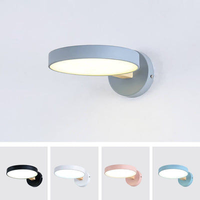 Nordic Creative Round Macaron Color LED Wall Sconce Lamp