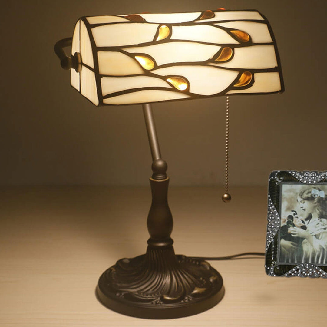 Vintage Tiffany Lucite Perlen Design 1-Licht Tischlampe 