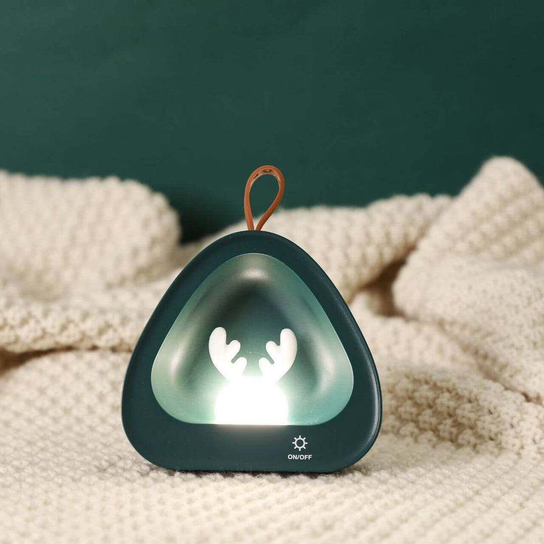 Créatif mignon cerf Silicone USB charge Portable LED veilleuse lampe de Table 