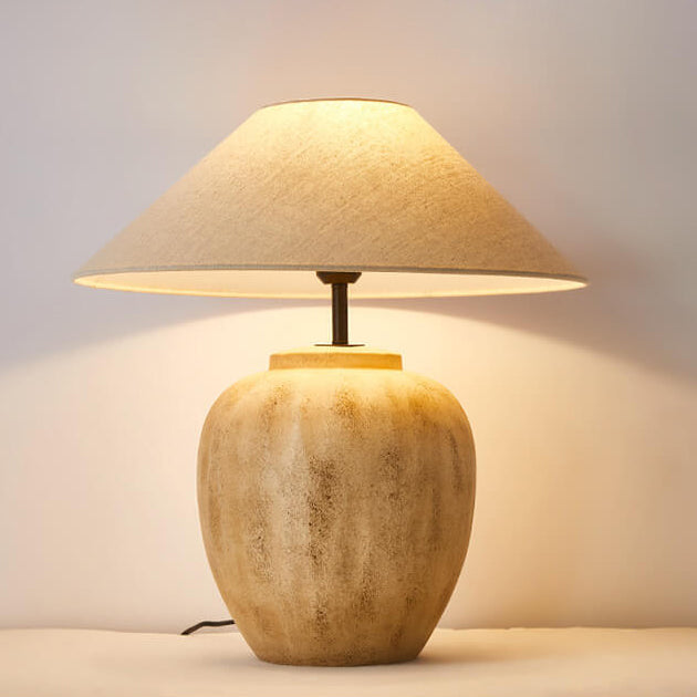 Creative Handmade Ceramic Bottle Design 1-Light Table Lamp