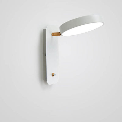 Nordic Simple Round Rotatable Switch LED Reading Wall Sconce Lamp